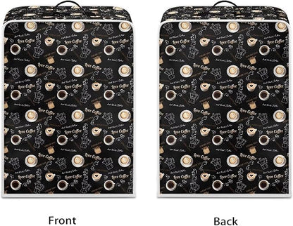 Coffe Pattern Coffee Maker Covers Lightweight Stain Resistant - Image 2