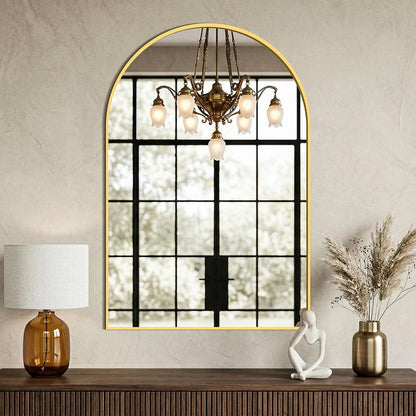 amoise arched bathroom mirror for wall, 2 pack, package contents