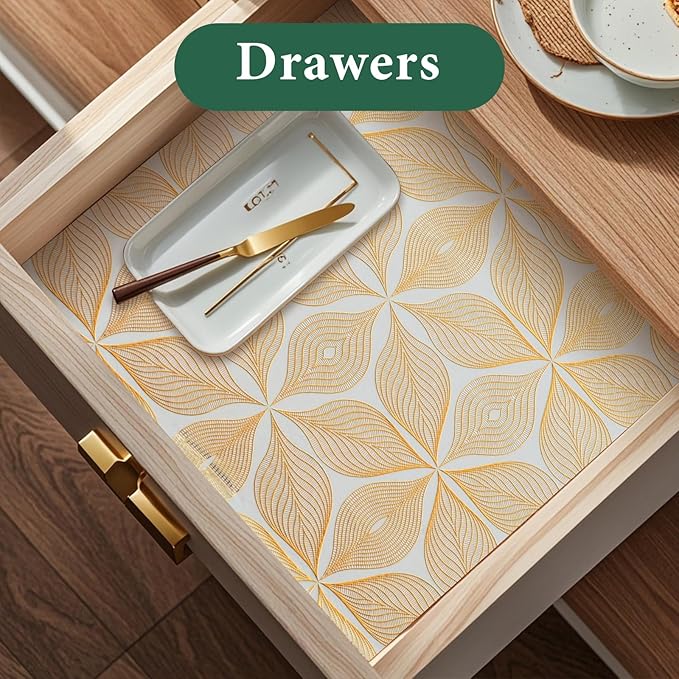 3D Drawer and Shelf Liner for Kitchen Cabinet: 17 in X 30 Ft Waterproof Shelf - Image 2