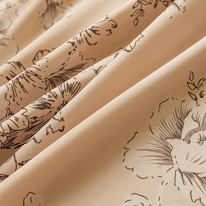 ENJOYBRIDAL Floral 63 Inch Curtains 2 Panel Set Living Room Farmhouse Drapes - Image 6