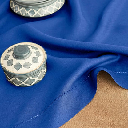 Solino Home Linen Royal Blue Table Runner 108 Inches Long - Image 9