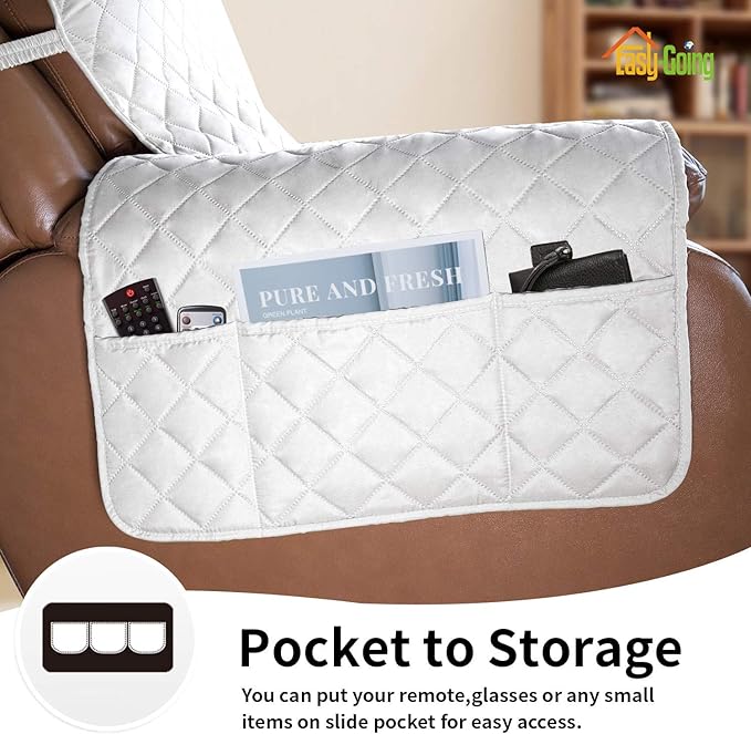 Easy-Going Oversized Recliner Cover Reversible Couch Cover Sofa Cover - Image 3