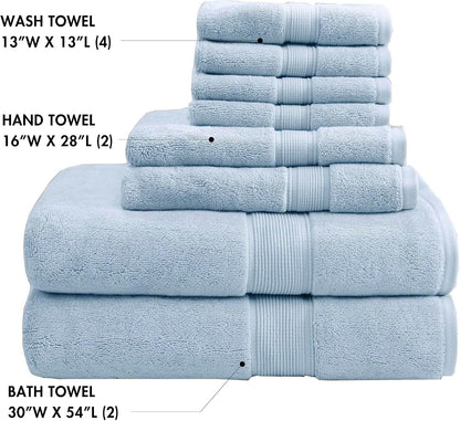 madison park 800gsm 100% cotton bathroom bath towel, side view