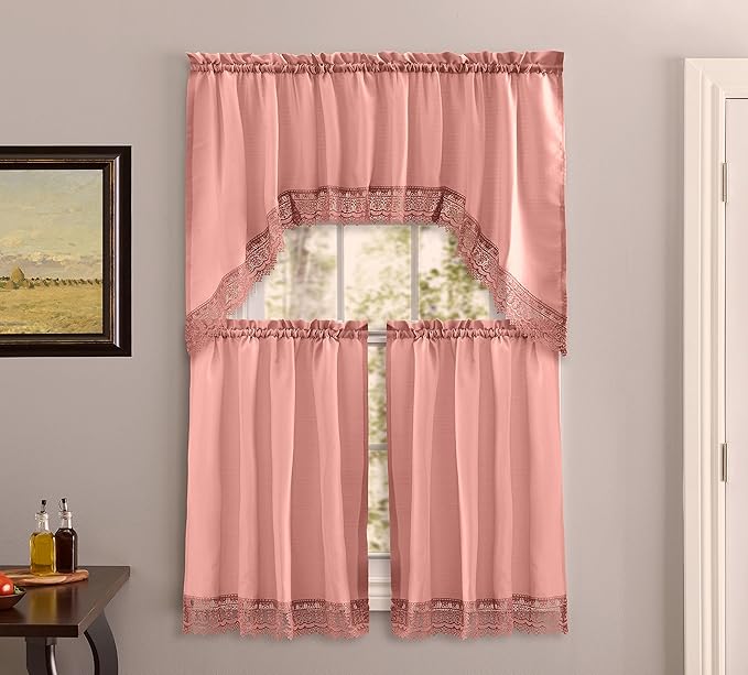 American Linen Café Curtains for Kitchen, Bathroom Curtains by AmericanLinens