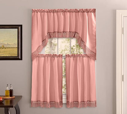 American Linen Café Curtains for Kitchen, Bathroom Curtains by AmericanLinens