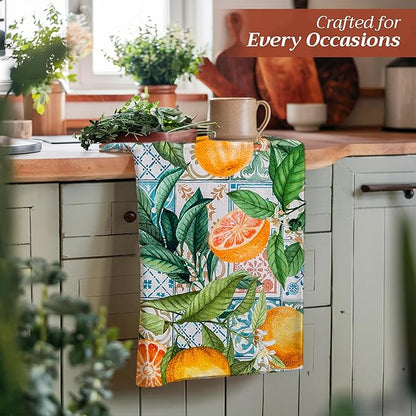 Maison d' Hermine Kitchen Towels Set of 3 100% Cotton 27.50" x 20" Reusable - Image 5