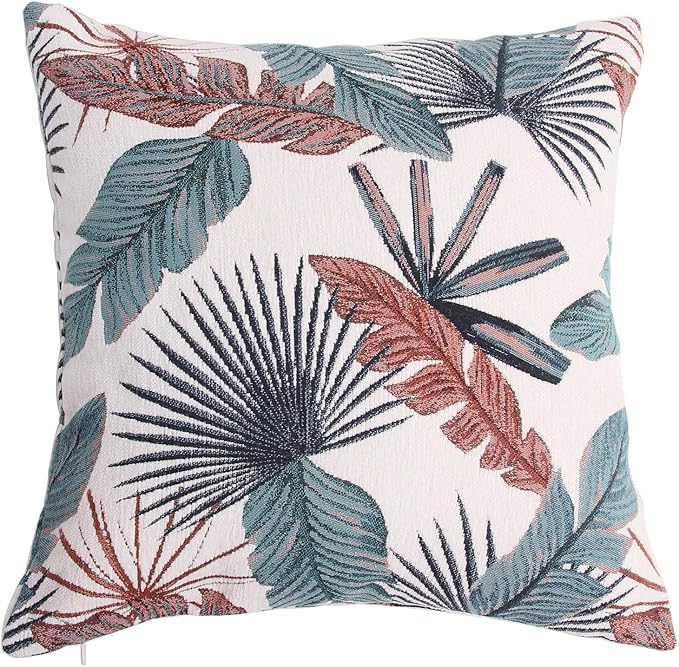Yeiotsy Throw Pillow Cover, Tropical Leaf Decorative Cushion Case Thick by Yeiotsy