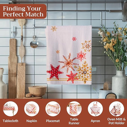 Maison d' Hermine Kitchen Towels Set of 3 100% Cotton 20" x 27.5" Reusable - Image 4