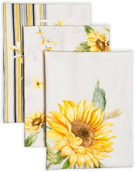 Maison d' Hermine Kitchen Towels Set of 3 100% Cotton 27.50" x 20" Reusable by MaisondHermine