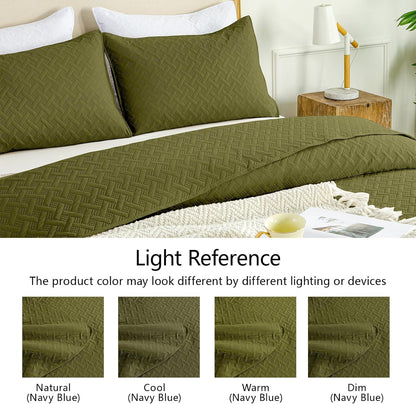 flymme quilts king size,lightweight olive green bedspreads,basket weave showing dimensions