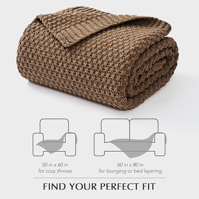 EVERGRACEHOME Chunky Chenille Knit Throw Blanket - Image 9