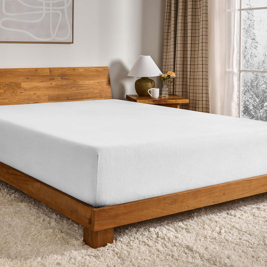Bare Home Flannel Fitted Bottom Sheet 100% Cotton, Velvety Soft Heavyweight