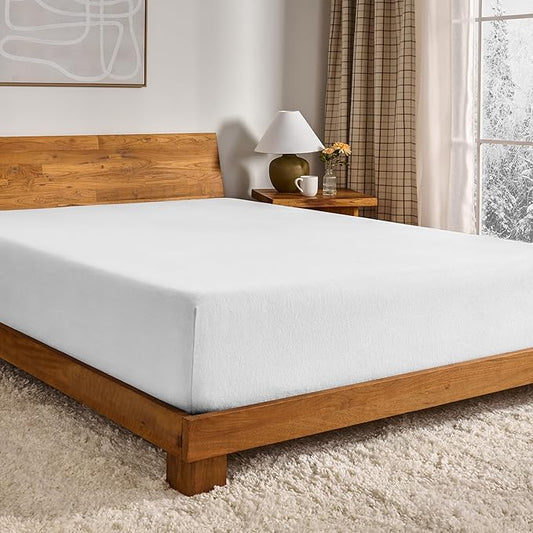 Bare Home Flannel Fitted Bottom Sheet 100% Cotton, Velvety Soft Heavyweight by BareHome