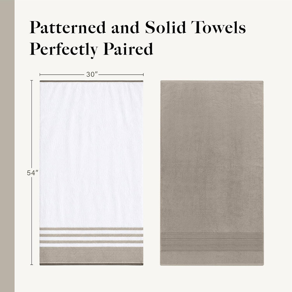 Modern Threads 6 Piece Bath Towel Set – Bathroom Towel Set with 2 Bath Towels...
