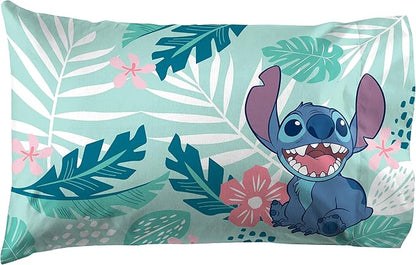 Jay Franco Disney Lilo & Stitch Misty Palm 1 Pack Pillowcase - Image 2
