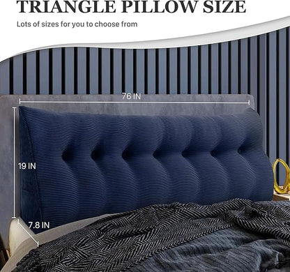 14 lbs Thickened Wedge Pillow Headboard Body Positioner Triangular Reading - Image 3