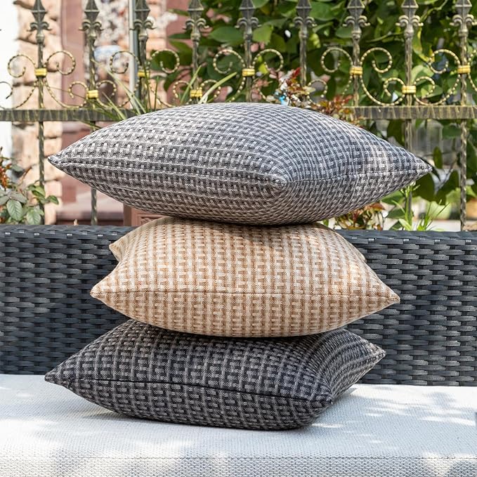 Kevin Textile Outdoor Waterproof Throw Pillow Covers Pack of 2 Farmhouse - Image 5