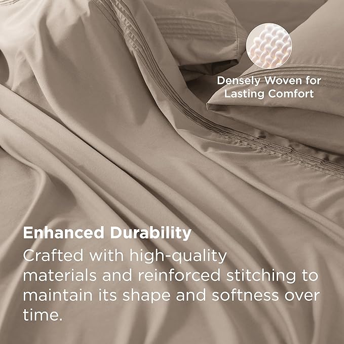 Bedsure Deep Pocket King Sheet Set - Image 6