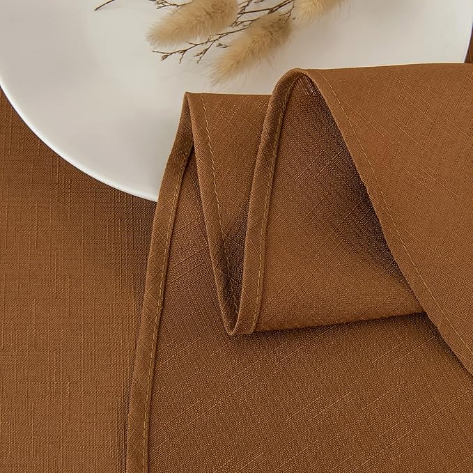 maxmill Fall Tablecloth Linen Looking Texture Stain Resistant Waterproof - Image 8