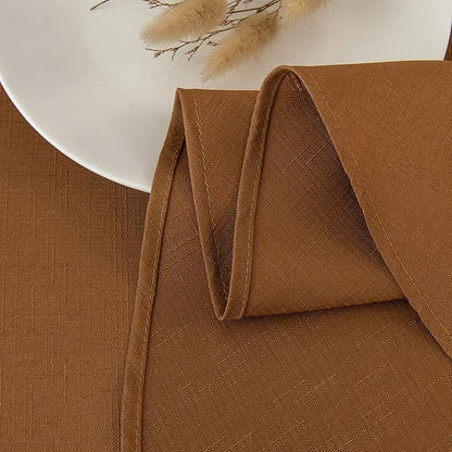 maxmill Fall Tablecloth Linen Looking Texture Stain Resistant Waterproof - Image 8