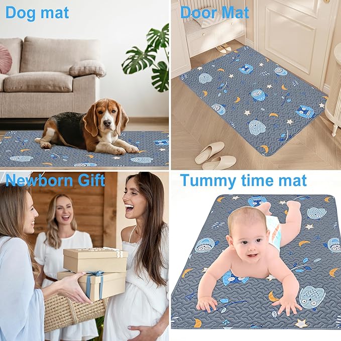 Quilted Pack n Play Sheet Fitted, Breathable Thick Pad - Image 6