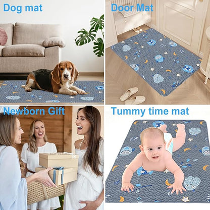 Quilted Pack n Play Sheet Fitted, Breathable Thick Pad - Image 6
