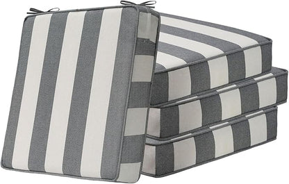 Square Corner Seat Cushions, Indoor Outdoor Water Repellent Universal Chair Pads by Unimatta