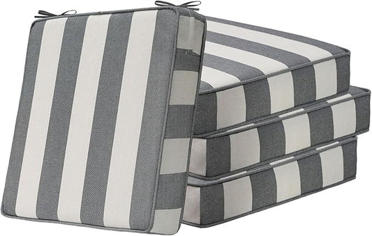 Square Corner Seat Cushions, Indoor Outdoor Water Repellent Universal Chair Pads by Unimatta