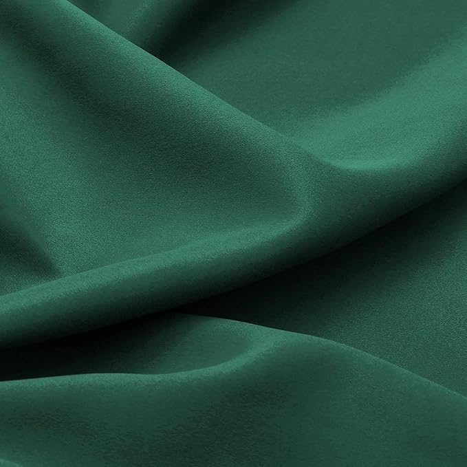 Valances for Windows Dark Green Window Valance for Living Room Rod Pocket - Image 5