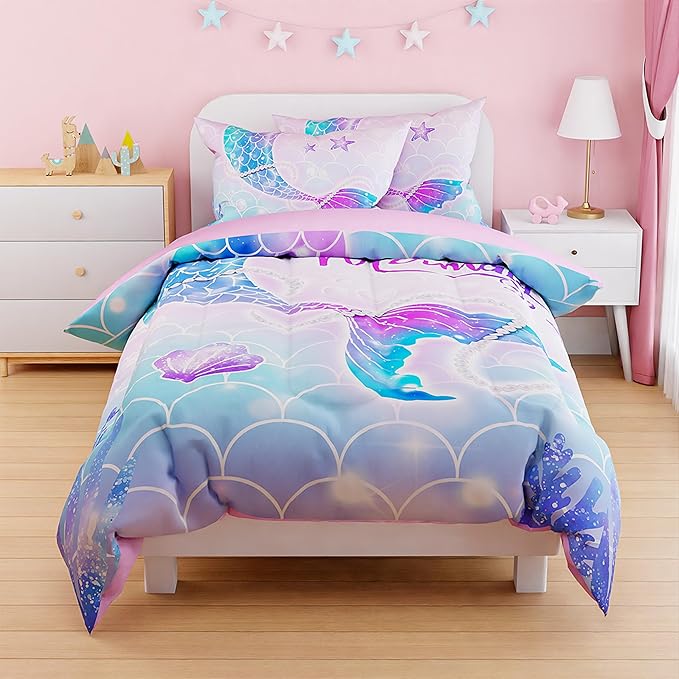 SANDJEST Mermaid Duvet Cover Sets Full Size - Image 7