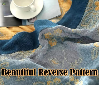 Boho Throw Blanket 100% Cotton Blankets, Super Soft Cozy Warm Blanket, Cotton - Image 8