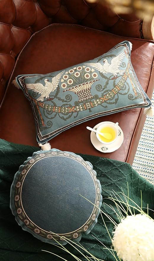 Green Throw Pillow Covers, French Farmhouse - Image 6