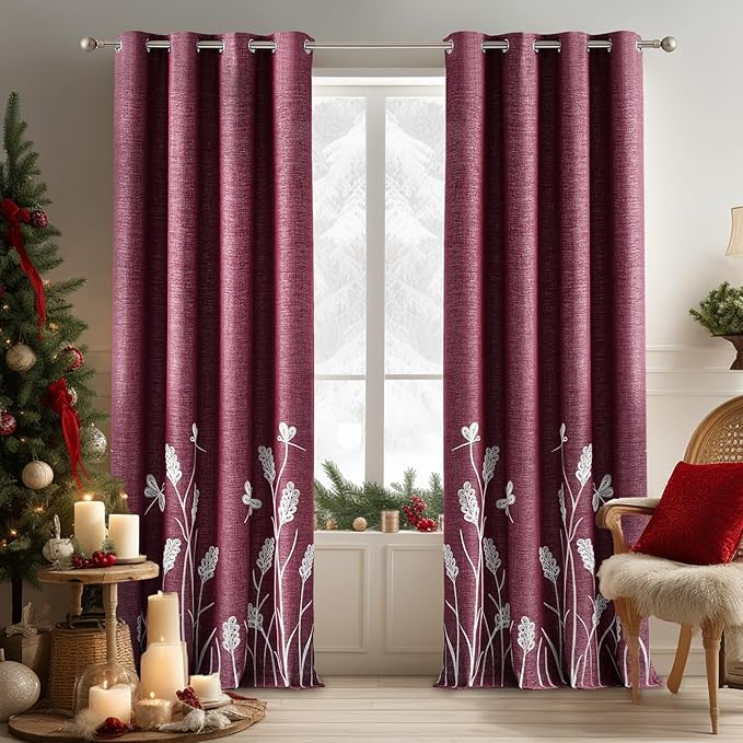 Melodieux Extra Wide Embroidery Curtain by Melodieux