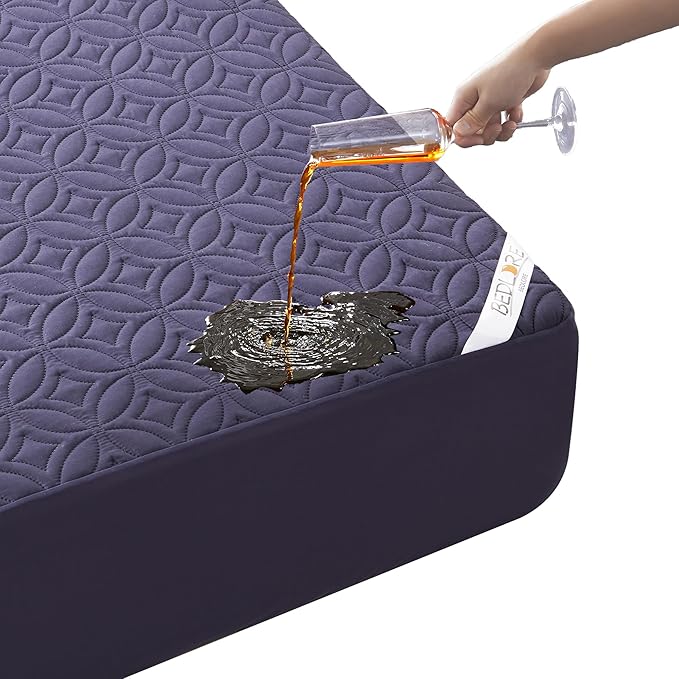 BEDLORE Waterproof Mattress Protector, Queen Size Mattress Pad by Bedlore