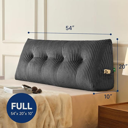 Z-hom Full Headboard Pillow, Triangular Wedge Reading Pillow - Image 3