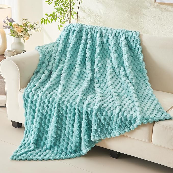 NEWCOSPLAY Super Soft Throw Blanket Sage Green Premium Silky Flannel Fleece 3D - Image 3