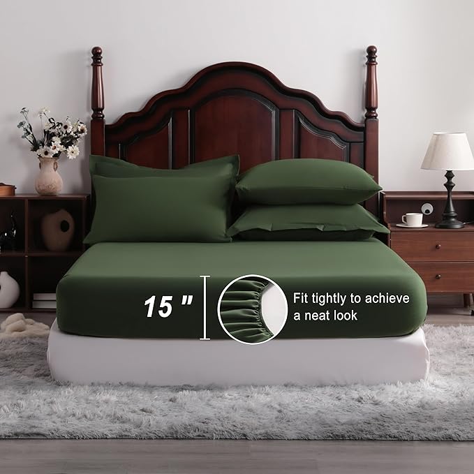 NTBAY Queen Comforter Set with Sheets, 7 Pieces Soft and Breathable Queen - Image 3