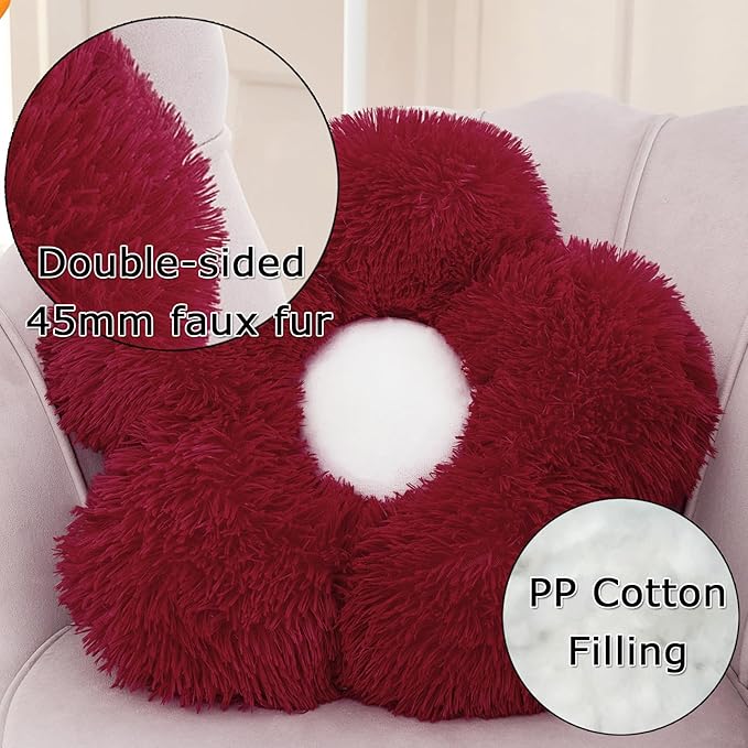 MorroMorn Flower Pillow Shaped Throw Pillows - Image 3