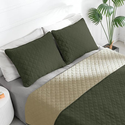 Easy-Going Twin Size Reversible Quilt Set - Image 2