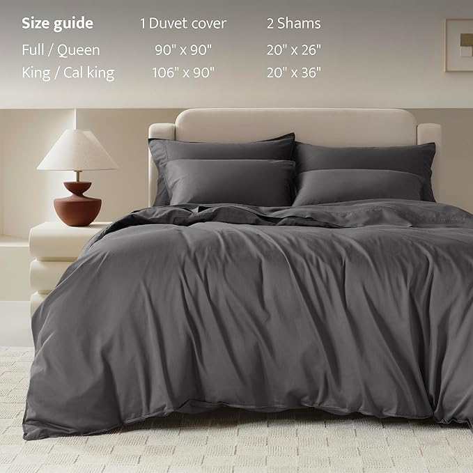 Double Stitch Cotton Tencel Duvet Cover - Image 5