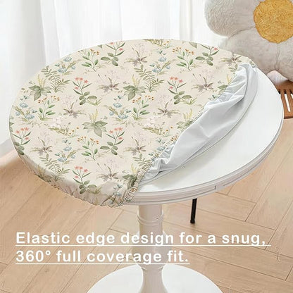Floral Fitted Round Tablecloth - Image 2