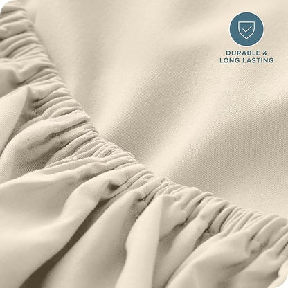 Bare Home Fitted Bottom Sheet Queen Size - Image 5