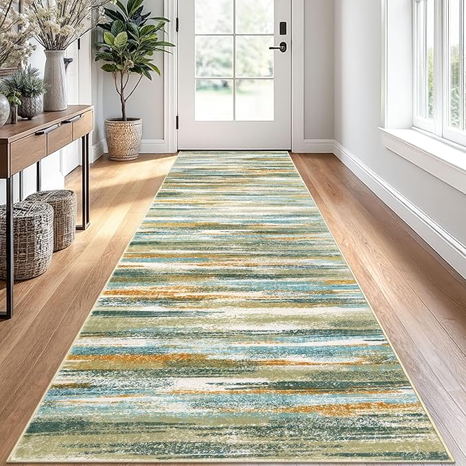 Modern Abstract Runner Rug 2.6x10 by lansny
