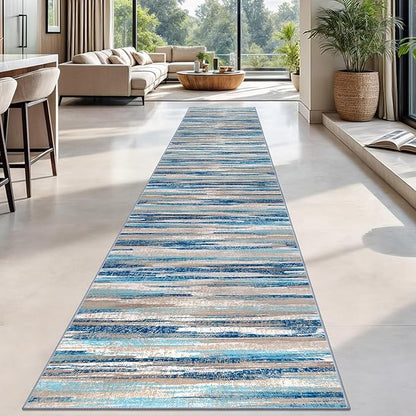 Modern Abstract Runner Rug 2.6x18 - Image 2
