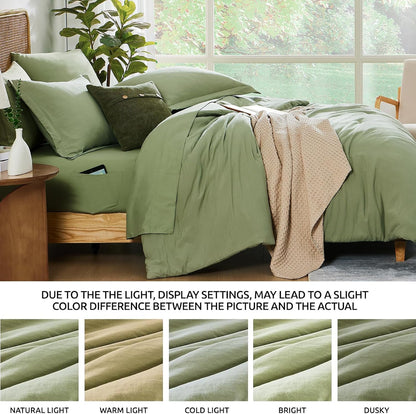 king size comforter set- 7 pieces prewashed bed, package contents
