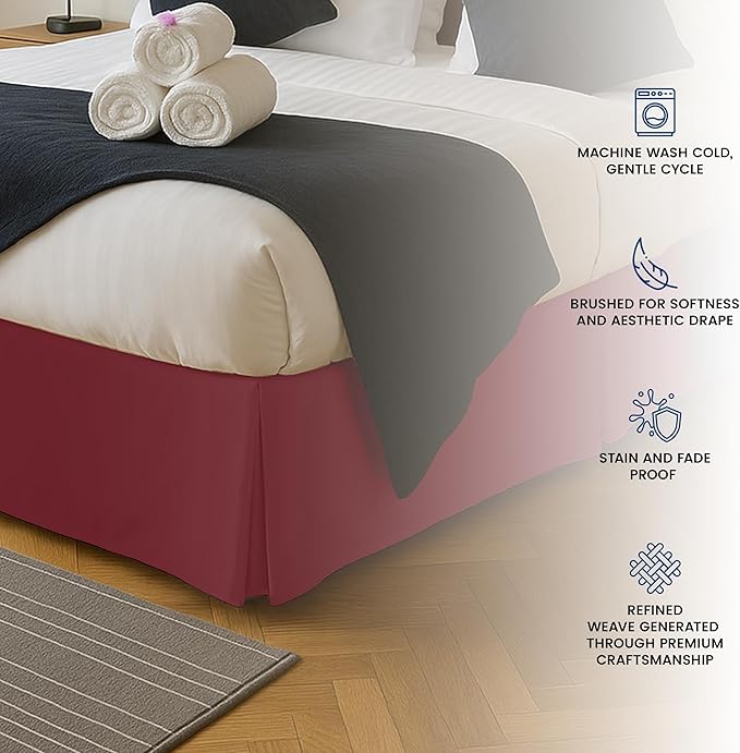 Utopia Bedding Full Bed Skirt - Image 5