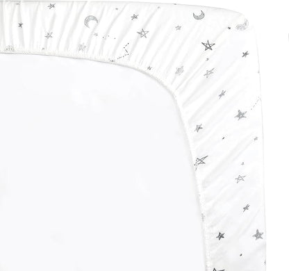 American Baby Company 15" x 33" Fitted Bassinet Sheet, Printed 100% Natural - Image 5