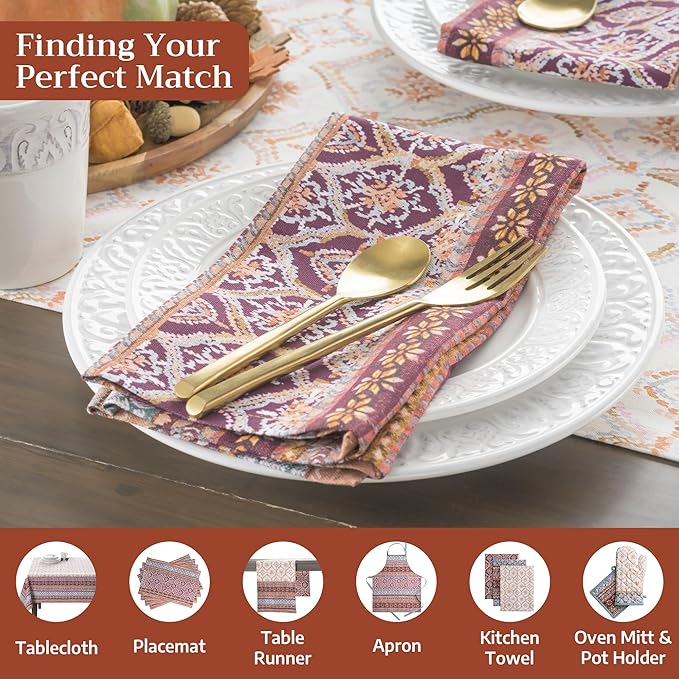 Maison d' Hermine Cloth Napkins Set of 4 100% Cotton - Image 4