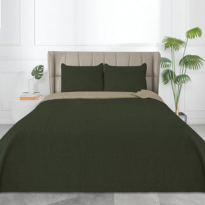 Easy-Going Full/Queen Size Reversible Quilt Set - Image 2