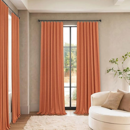 Pitalk Blackout Burnt Orange Curtain - Image 2